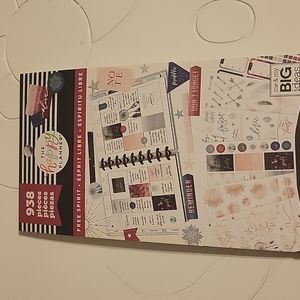 Happy Planner Sticker Book - Free Spirit (burgundy band)